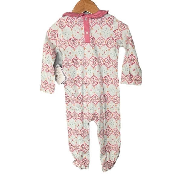 NWT Burt’s Bees Baby Ruffle Collar Onesie One Piece - Picture 3 of 10